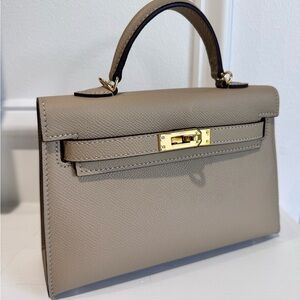 21CM Classic Epsom Top Handle Mini Bag - Oat